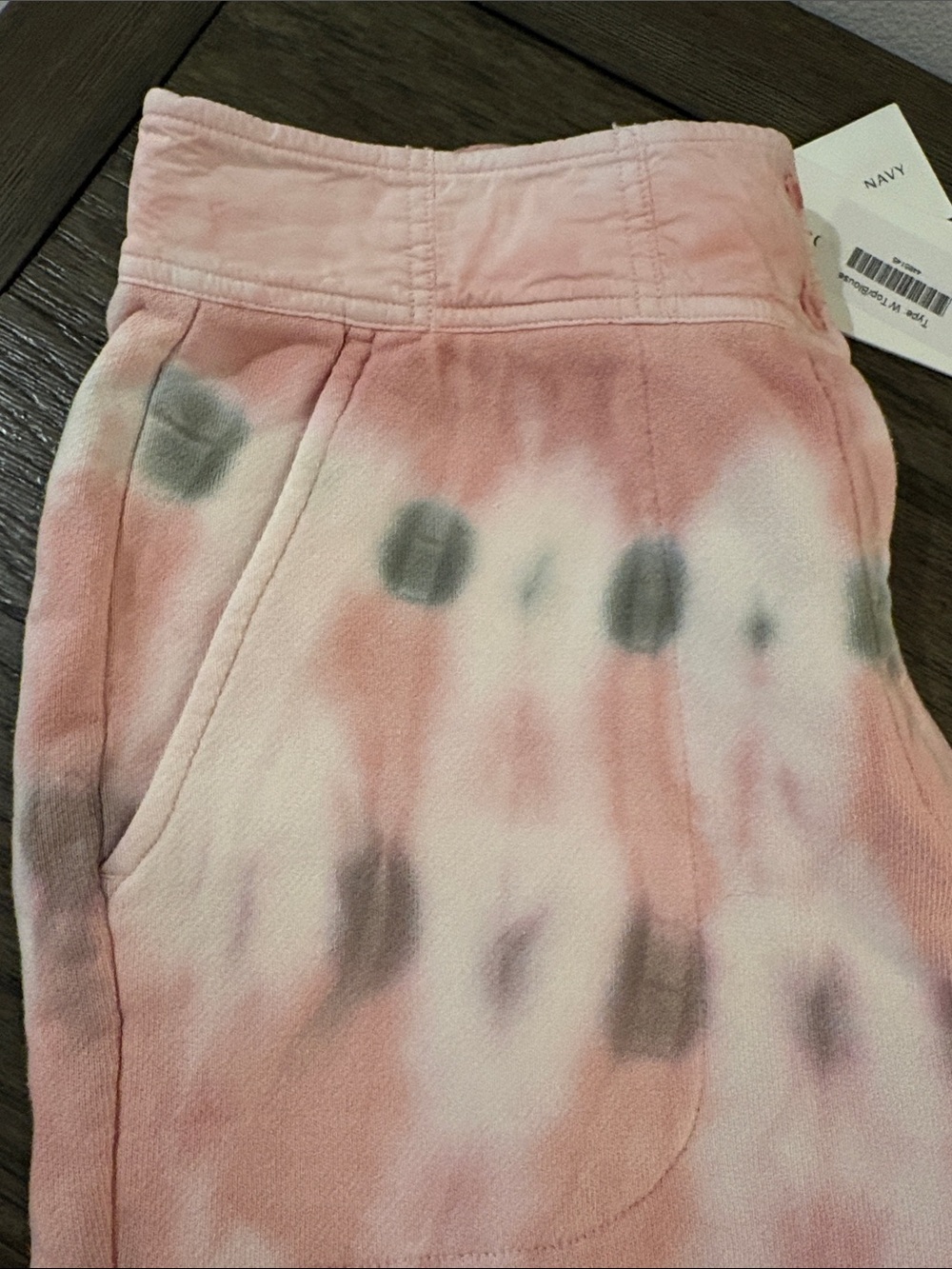 NWT [Something Navy] Bridget Button High-Waist Jogger Sweatpants Pink Women’s L - Picture 4 of 12